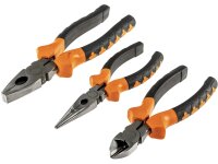 Zangen-Set "ProGrip", 3-teiligKombi/Spitzzange, Seitenschneider