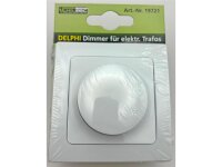 DELPHI Dimmer für elektronische Trafos 250V 300W, inkl. Rahmen, UP, weiß