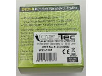 DELPHI Dimmer für elektronische Trafos 250V 300W, inkl. Rahmen, UP, weiß