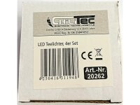 LED Teelichter, 4er Set, Luftzugsensorzum An- und Ausblasen