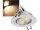 LED-Einbauleuchte "COB-5", 5W, 420lm ALU, 3000K, 95°, Ø85xT47mm, Rahmen weiß