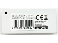 LED-Trafo "CT-12E-V2", 0,5-12W eckigEin 220-240V, Aus 12V= Konstantspannung