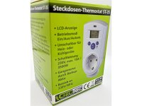 Steckdosen-Thermostat "ST-35 digi"max. 3500W, 5-30°C, EIN/AUS/AUTO, 230V