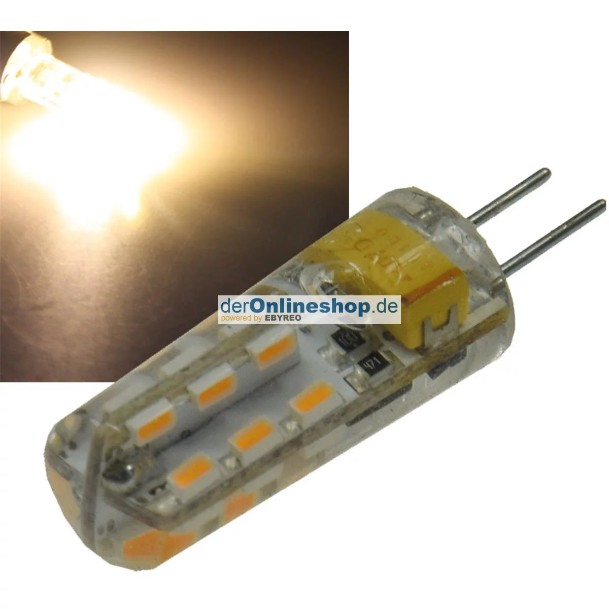LED Stiftsockellampe G4 "Silikon L24" 3000k,...