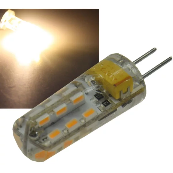 LED Stiftsockellampe G4 "Silikon L24" 3000k,...