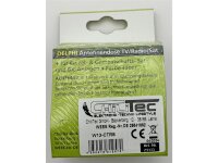 DELPHI Antennendose TV+Radio+Sat inkl. Rahmen, UP, silber