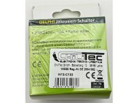 DELPHI Jalousien-Steuerung Hoch/Runter Taster, inkl. Rahmen, UP, silber
