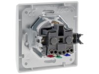 DELPHI Schutzkontakt Steckdose, UP, weiß 250V 16A, inkl. Rahmen, Steckanschluss