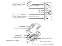 Halogen-Fußdimmer 230V 115x65x30mm, 40-300Watt