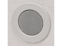 Decken-Einbaulautsprecher mini Halogen-Look, 8cm Ø, 6cm Einbau, weiß