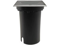 Bodenleuchte "BEL Uni Q"10x10x14cm, IP65, GU10 Fassung, 4eckig