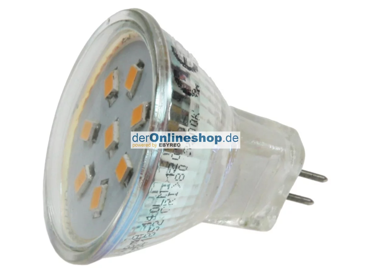 LED Strahler MR11, 8x 2835 SMD LEDs12V, 2W, 140 Lumen,...