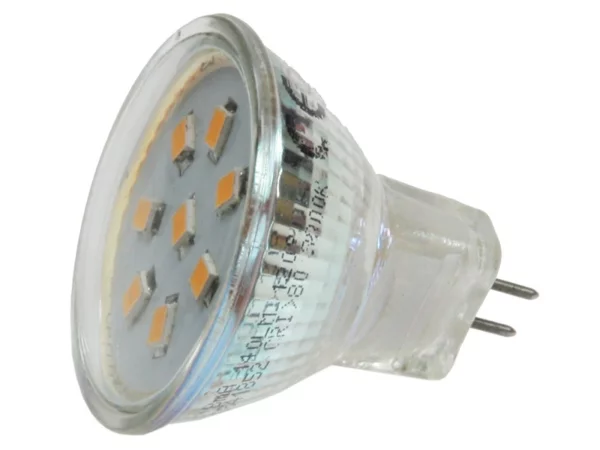 LED Strahler MR11, 8x 2835 SMD LEDs12V, 2W, 140 Lumen,...