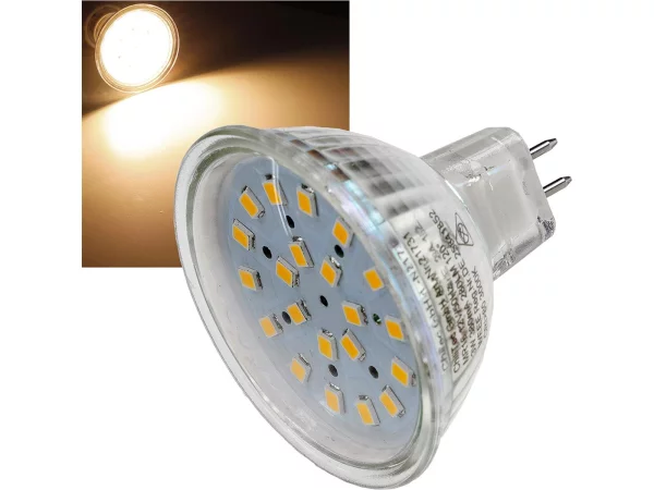 LED Strahler MR16 "H40 SMD"120°, 3000k,...