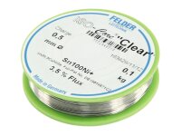 Lötzinn auf Rolle FELDER ISO-Core Clear, 0,5mm, 100g, bleifrei (Sn100%Ni+)