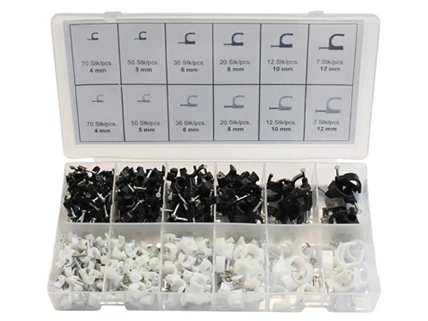Kabelschellen-Set, 390-tlg.