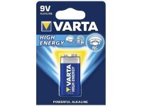 9V-Blockbatterie VARTA HIGH ENERGY 9 V, Typ 6F22, 1-er Blister