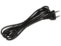 Euro-Netzkabel, Länge 1,8 m, 2x0,75 mm², schwarz