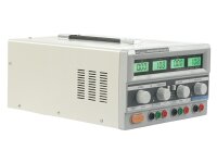 Labornetzgerät McPower Digi 302-05, 2x 0-30V, 0-5A, 1x 5V/3A