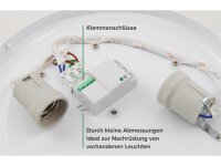 HF / Mikrowellen-Bewegungsmelder McShine LX-701C, 360°, 230V / 1.200W, weiß, LED geeignet