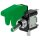 Kill-Switch McPower mit Schutzkappe und LED, 12V / 20A, grün