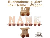 EbyReo® Buchstabenzug  Lok + Helen + Endwaggon