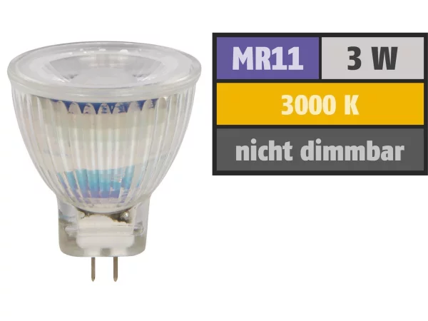 LED-Strahler McShine MCOB MR11 / G4, 3W, 250 lm,...