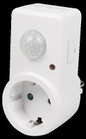 Zwischenstecker McPower, 120° Bewegungsmelder, 1.200W, weiß