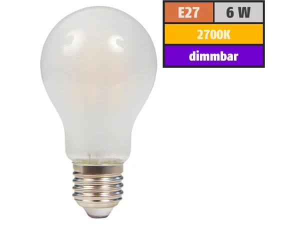 LED Filament Glühlampe McShine Filed, E27, 6W, 670...