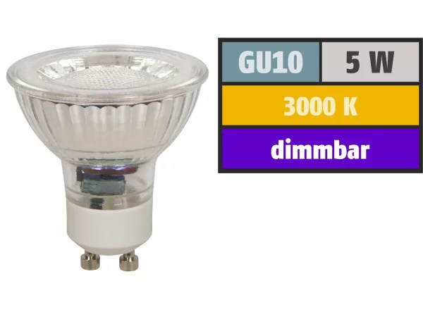 LED-Strahler McShine MCOB GU10, 5W, 350 lm,...
