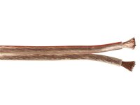 Lautsprecherkabel 50m-Ring, 2x2,5mm, transparent