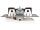 Serien-Schalter McPower Flair, 2-fach, 250V~/10A, UP, weiß