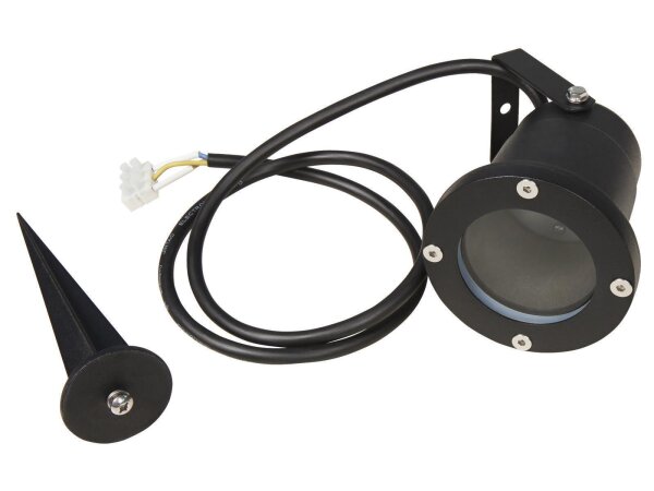 Gartenleuchte McShine GL-35, 1m Kabel, Erdspieß, GU10-Fassung