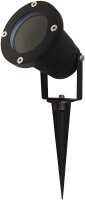 Gartenleuchte McShine GL-35, 1m Kabel, Erdspieß, GU10-Fassung