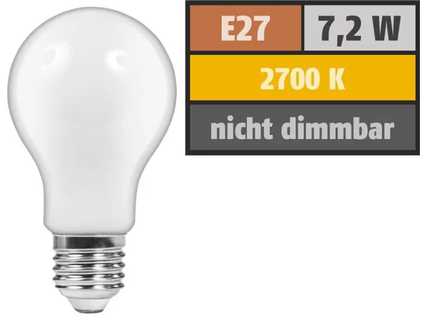 LED Filament Glühlampe McShine Filed, E27, 7W, 820...