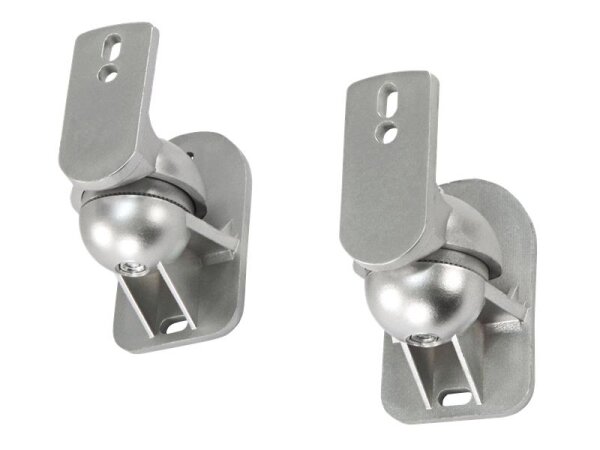 Wandhalterung für Lautsprecher HOLLYWOOD LB-W5S max.5kg, neigbar, silber, PAAR