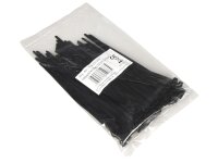 Kabelbinder McPower, schwarz, 140x3,6mm, 100er-Pack, UV beständig