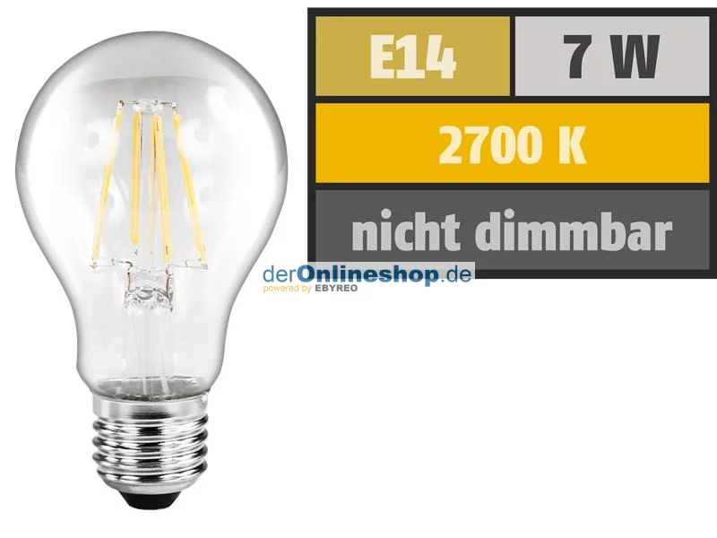 LED Filament Glühlampe McShine Filed, E27, 6W, 670...
