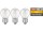 LED Filament Set McShine, 3x Tropfenlampe, E27, 2W, 200lm, warmweiß, klar