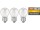 LED Filament Set McShine, 3x Tropfenlampe, E27, 2W, 200lm, warmweiß, klar