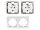 Steckdosen Set McPower Flair Beginner 2S, 3-teilig, weiß