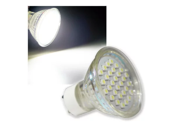 LED Strahler GU10 "H20 SMD" 30 SMD LEDs 6000K...