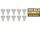 LED-Strahler McShine PV-70-10 GU10, 7W, 540lm, 110°, 3000K,warmweiß, 10er-Pack