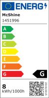 LED-Strahler McShine LS-853, GX53, 8W, 800lm, Ø75x25mm, 120°, neutralweiß