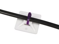 Kabelsockel McPower für Kabelbinder 20x20mm, selbstklebend, 10er-Pack