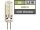 LED-Stiftsockellampe McShine Silicia, G4, 1,5W, 120 lm, neutralweiß