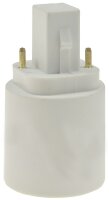 Lampensockel-Adapter, KunststoffG24 auf E27, G24...