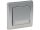 DELPHI Taster mit Namensschild 250V~/ 10A, inkl. Rahmen, UP, silber