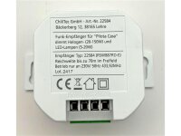 Funk-Empfänger DIM für "Pilota Casa"dimmt Halogen- (150W) + LED-Lampen (20W)