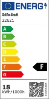 LED Licht-Panel "QCP-22Q", 22,5x22,5cm230V, 18W, 1600 Lumen, 2900K / warmweiß